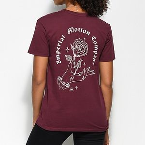 Dark Red Relaxed Fit Women’s Tee